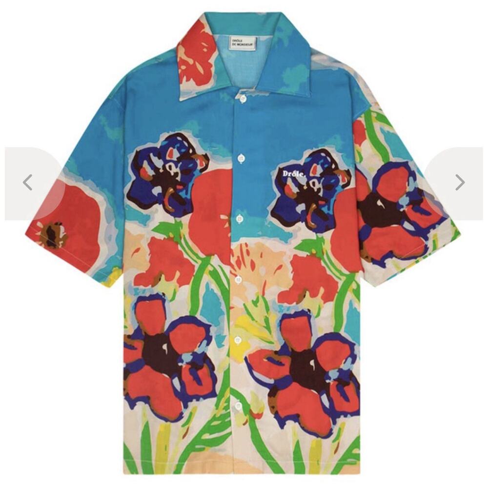 Drole De Monsieur Blue Shirt sz. M Paris